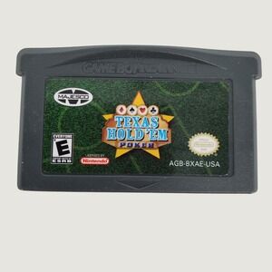 Vintage Texas Hold'em Poker Nintendo Game Boy Advance GBA 2004 Majesco Y2K Retro